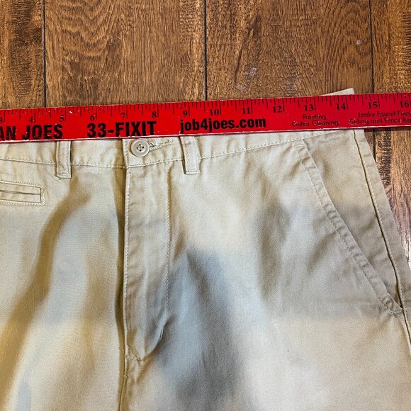 Vtg. Crossroads Flat Panel Pants Size 8 Short Length Beige 100% Cotton EUC - Picture 5 of 13